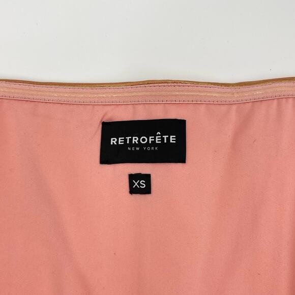 Retrofete Waldorf Dress in Metallic Rose Gold (Apricot) - Picture 5 of 12